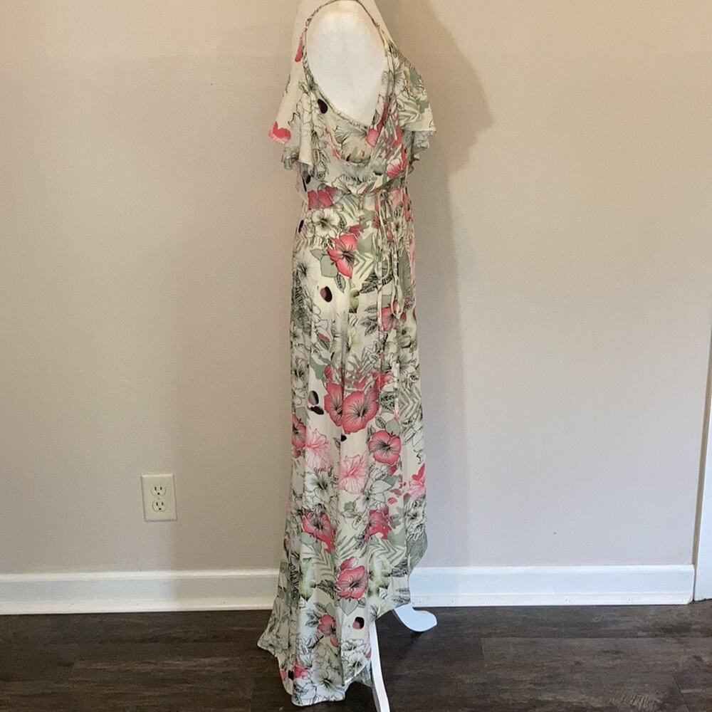 NWT Promesa Floral Maxi Boho Summer Dress Sz Large - Picture 9 of 12